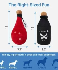Frisco Magic Potions Plush Squeaky Dog Toy -Dog Cat Corner 265618 PT1. SY630 V1623352056