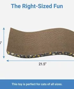 Frisco Magic Moon & Stars Wave Scratcher Cat Toy with Catnip -Dog Cat Corner 265622 PT1. SY630 V1623352153
