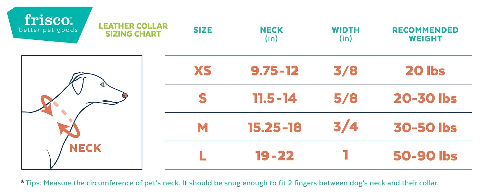 Frisco Top Grain Leather Collar 4 Frisco Top Grain Leather Collar - Image 2