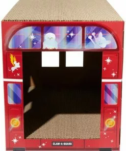Frisco Magic Bus Cardboard Cat House, 2-Story -Dog Cat Corner 266701 PT2. SY630 V1621535893