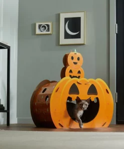 Frisco Halloween Jack-o-Lantern Cardboard Cat House -Dog Cat Corner 266703 PT3. SY630 V1621535842