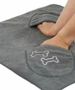 Frisco Embroidered Pawprint Microfiber Dog Bath Cape Towel -Dog Cat Corner 269036 PT3. SY630 V1624453678
