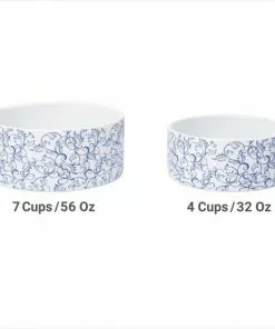 Frisco Blue Garden Non-skid Ceramic Dog Bowl -Dog Cat Corner 270197 PT5. SY630 V1620913360