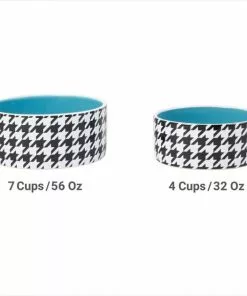 Frisco Houndstooth Non-skid Ceramic Dog Bowl -Dog Cat Corner 270200 PT5. SY630 V1620913212