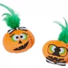 Frisco Halloween Nerdy Jack-o-Lanterns Plush Cat Toy with Catnip, 2 count -Dog Cat Corner 270313 MAIN. SY630 V1621949310