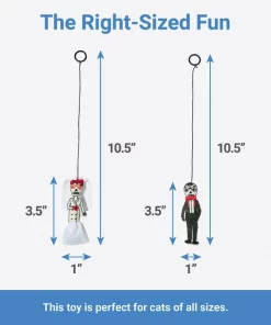 Frisco Sugar Skull Bride & Groom Bouncy Cat Toy with Catnip, 2 count -Dog Cat Corner 270343 PT1. SY630 V1626285064