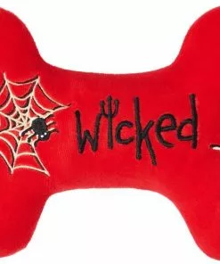 Frisco Wicked Cute Bone Reversible Plush Squeaky Dog Toy -Dog Cat Corner 270357 PT2. SY630 V1624072352