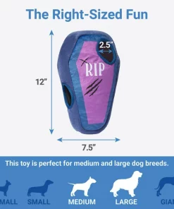 Frisco Halloween Mummy & Coffin Hide & Seek Puzzle Plush Squeaky Dog Toy -Dog Cat Corner 270365 PT1. SY630 V1626285068