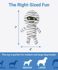 Frisco Halloween Mummy & Coffin Hide & Seek Puzzle Plush Squeaky Dog Toy -Dog Cat Corner 270365 PT2. SY630 V1626355279