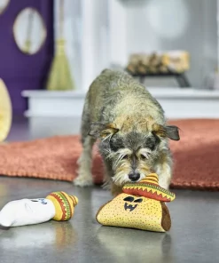 Frisco Halloween Fiesta Ghost & Taco Plush Squeaky Dog Toy, 2 count -Dog Cat Corner 270371 PT3. SY630 V1624817730