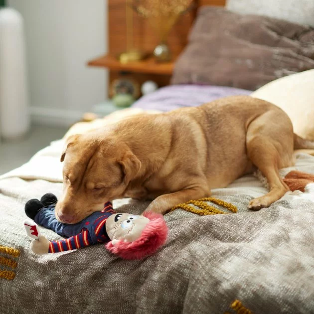 Frisco Halloween Killer Doll Plush Squeaky Dog Toy 5 Frisco Halloween Killer Doll Plush Squeaky Dog Toy - Image 3