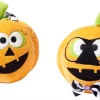 Frisco Halloween Nerdy Jack-o-Lanterns Plush Squeaky Dog Toy, 2 count -Dog Cat Corner 270431 MAIN. SY630 V1624071456
