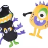 Frisco Friendly Monsters Plush Squeaky Dog Toy, 2 count -Dog Cat Corner 270435 MAIN. SY630 V1624070865