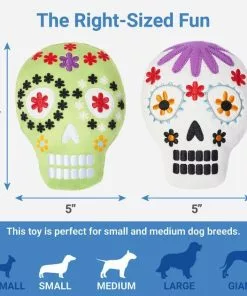 Frisco Sugar Skull Plush Squeaky Dog Toy 6 Frisco Sugar Skull Plush Squeaky Dog Toy -Dog Cat Corner 270443 PT1. SY630 V1626284173