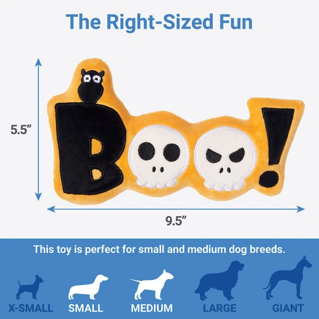 Frisco Halloween Boo! Plush Squeaky Dog Toy 4 Frisco Halloween Boo! Plush Squeaky Dog Toy - Image 2