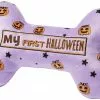 Frisco Halloween My First Halloween Bone Reversible Plush Squeaky Dog Toy -Dog Cat Corner 270452 MAIN. SY630 V1624071194