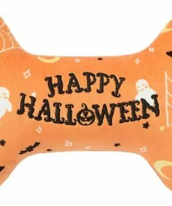 Frisco Halloween All the Ghouls Love Me Bone Reversible Plush Squeaky Dog Toy -Dog Cat Corner 270454 PT2. SY630 V1624281151