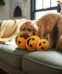 Frisco Halloween Jack-o-Lantern Tower Bottle Cruncher Plush Squeaky Dog Toy -Dog Cat Corner 270476 PT3. SY630 V1624817540