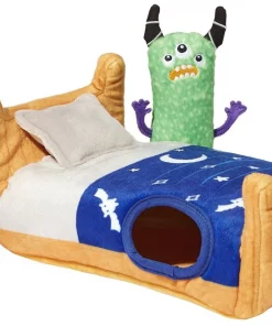 Frisco Monsters Under the Bed Hide & Seek Puzzle Plush Squeaky Dog Toy