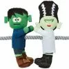 Frisco Frankenstein & Bride Plush with Rope Squeaky Dog Toy -Dog Cat Corner 270496 MAIN. SY630 V1624071197