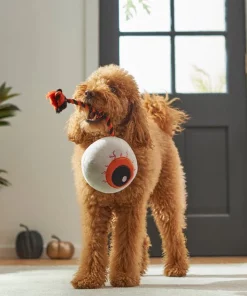 Frisco Halloween Spooky Eyeball Plush with Rope Squeaky Dog Toy -Dog Cat Corner 270502 PT3. SY630 V1624817565