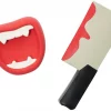 Frisco Halloween Vampire Teeth & Knife Latex Squeaky Dog Toy, 2 count -Dog Cat Corner 270512 MAIN. SY630 V1624071204