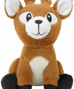 Frisco Camping Deer Plush Squeaky Dog Toy
