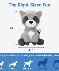 Frisco Camping Raccoon Plush Squeaky Dog Toy -Dog Cat Corner 271003 PT1. SY630 V1626368505