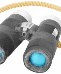 Frisco Camping Binoculars Plush with Rope Squeaky Dog Toy