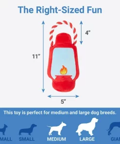 Frisco Camping Lantern Plush with Rope Squeaky Dog Toy -Dog Cat Corner 271013 PT1. SY630 V1626368512