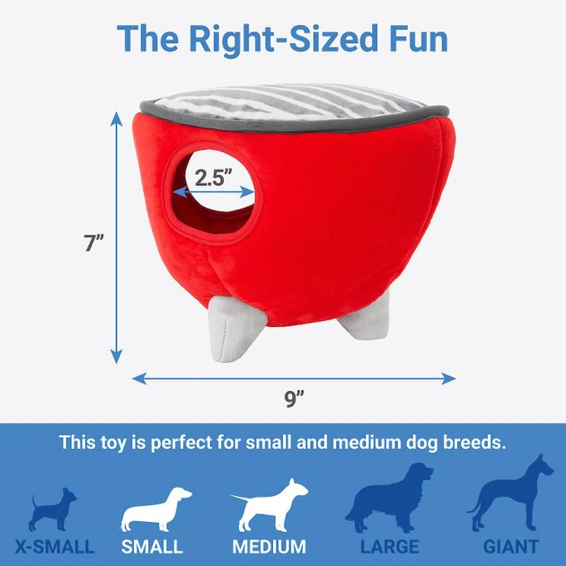 Frisco Camping BBQ Grill Hide & Seek Plush Squeaky Dog Toy 4 Frisco Camping BBQ Grill Hide & Seek Plush Squeaky Dog Toy - Image 2