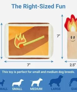 Frisco Camping Match Box 2-in-1 Plush Squeaky Dog Toy 7 Frisco Camping Match Box 2-in-1 Plush Squeaky Dog Toy -Dog Cat Corner 271029 PT1. SY630 V1626368486