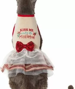 Frisco Kiss Me Under the Mistletoe Dog & Cat Dress -Dog Cat Corner 276335 PT2. SY630 V1637656899