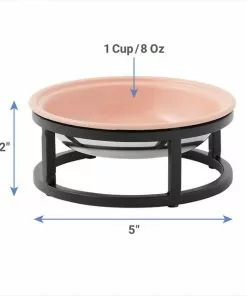 Frisco Paw Print Elevated Stainless Steel Dog & Cat Bowl -Dog Cat Corner 277513 PT1. SY630 V1628862773