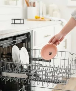 Frisco Paw Print Elevated Stainless Steel Dog & Cat Bowl -Dog Cat Corner 277513 PT6. SY630 V1630357754