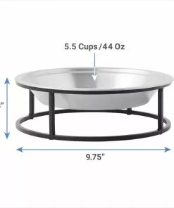 Frisco Elevated Non-skid Stainless Steel Dog & Cat Bowl 9 Frisco Elevated Non-skid Stainless Steel Dog & Cat Bowl -Dog Cat Corner 277536 PT1. SY630 V1628862296