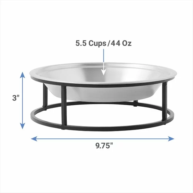 Frisco Elevated Non-skid Stainless Steel Dog & Cat Bowl 4 Frisco Elevated Non-skid Stainless Steel Dog & Cat Bowl - Image 2