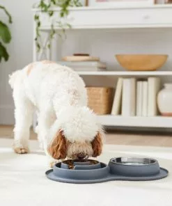 Frisco Silicone Slow Feeder Mat with Stainless Steel Bowl -Dog Cat Corner 277549 PT2. SY630 V1630346823