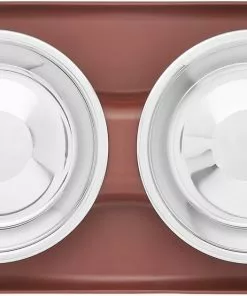 Frisco Double Stainless Steel Dog & Cat Bowl with Silicone Mat 13 Frisco Double Stainless Steel Dog & Cat Bowl with Silicone Mat -Dog Cat Corner 277551 PT4. SY630 V1627935079