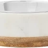 Frisco Marble Design Stainless Steel Dog & Cat Bowl with Wooden Base -Dog Cat Corner 277554 MAIN. SY630 V1627933911