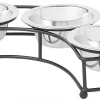Frisco Curved Triple Feeder Stainless Steel Dog & Cat Bowl -Dog Cat Corner 277562 MAIN. SY630 V1627933925