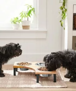 Frisco Corner Wooden Triple Elevated Dog & Cat Bowls 9 Frisco Corner Wooden Triple Elevated Dog & Cat Bowls -Dog Cat Corner 277573 PT2. SY630 V1630346615
