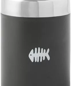 Frisco Fish Bone Print Stainless Steel Storage Canister