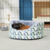 Frisco Small Pet Geometic Plush Round Cuddler -Dog Cat Corner 278105 MAIN. SY630 V1629465421