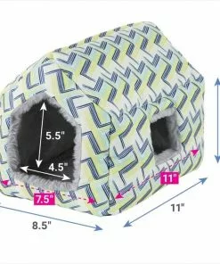 Frisco Small Pet Geometric Plush House -Dog Cat Corner 278117 PT1. SY630 V1629386472