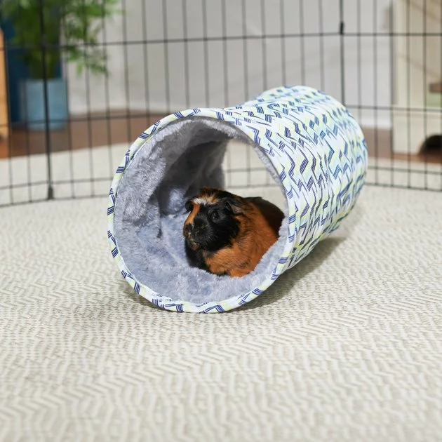 Frisco Small Pet Geometric Crinkle Plush Tunnel 3 Frisco Small Pet Geometric Crinkle Plush Tunnel
