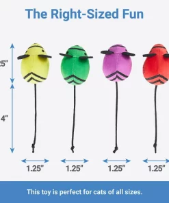 Frisco Crayon Box Plush Mice Cat Toy with Catnip, 5 count -Dog Cat Corner 279413 PT2. SY630 V1629824477