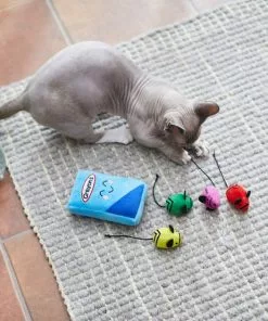 Frisco Crayon Box Plush Mice Cat Toy with Catnip, 5 count -Dog Cat Corner 279413 PT3. SY630 V1628191453