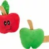 Frisco Teacher's Apple Plush Cat Toy with Catnip, 2 count -Dog Cat Corner 279415 MAIN. SY630 V1628191204