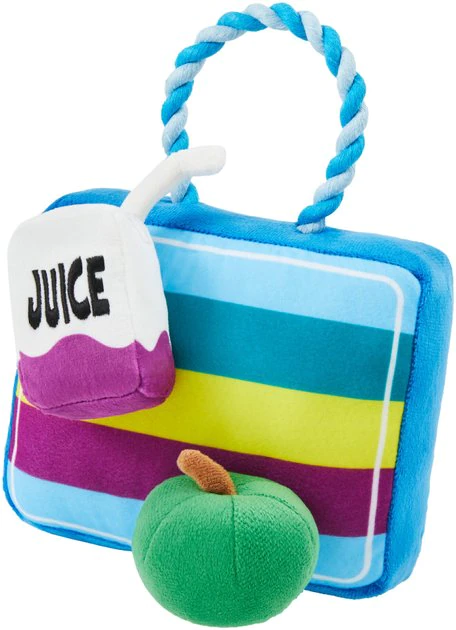 Frisco Lunchbox with Juice & Apple Plush with Rope Squeaky Dog Toy, 3 count 3 Frisco Lunchbox with Juice & Apple Plush with Rope Squeaky Dog Toy, 3 count